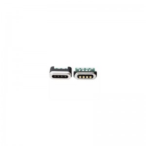 충전 및 전송 신호가 있는 자성 전기 연결기