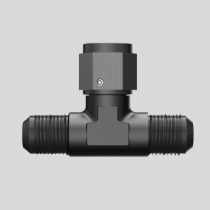 외부 스레드 트리플 패스스루 커넥터 어댑터, 사이드 밴드 내부 스레드 회전 커넥터, 블랙