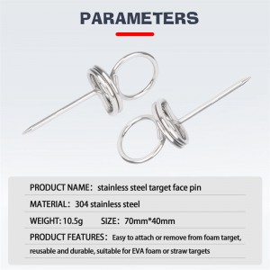 Elongarrow 양궁 표적핀 스테인리스강 표적핀