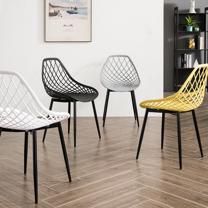 고품질 현대 디자인 중국 공장 플라스틱 메쉬 의자 식당 PP 좌석 플라스틱 식당 의자