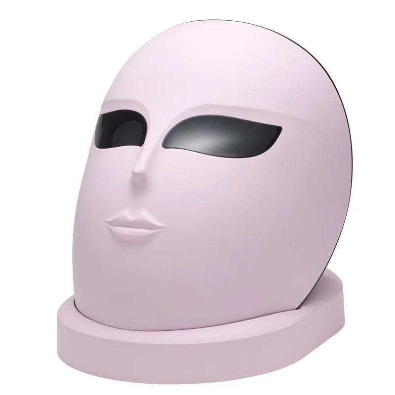 LED 페이스 Mâsk Light Therapy 7 색 피부 회춘 요법 LED 광자 Mâsk 가벼운 안면 피부 관리 방지 피부 강화 주름을 조정합니다.