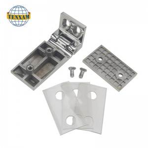 단일 엣지 90도 유리 클램프