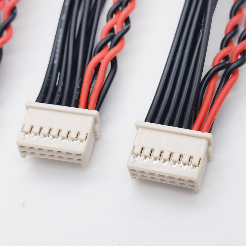 Molex 터미널 라인 501646-1400 더블 행 하니스 와이어 2.0mm 로봇 롤러 브러시 모터 커넥터 케이블 사용자 정의