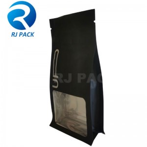 창문이있는 어린이 저항 평평한 바닥 파우치