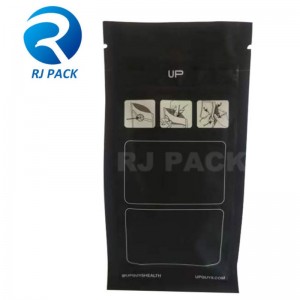 창문이있는 어린이 저항 평평한 바닥 파우치