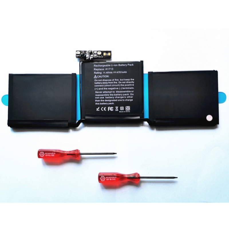 Apple MacBook 용 노트북 배터리 ProA1713 A1708 A2171/A2159/A2338