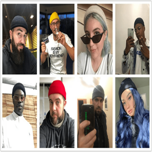 남성 여성을위한 짧은 어부 비니, 비니 모자