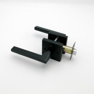 침실 및 욕실 문 매트 블랙을위한 S7503 개인 정보 보호 도어 레버