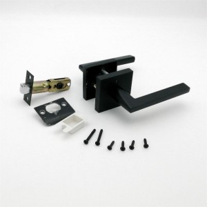 침실 및 욕실 문 매트 블랙을위한 S7503 개인 정보 보호 도어 레버