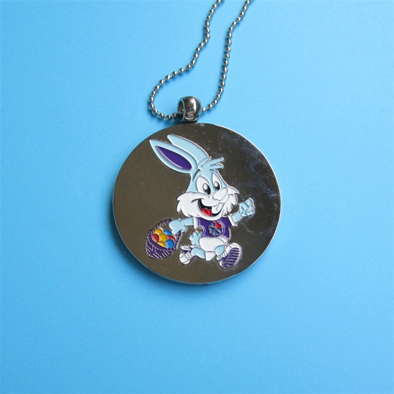 어린이를위한 커스텀 메달 레이스 귀여운 디자인 토끼 구슬 목걸이 아이 메달