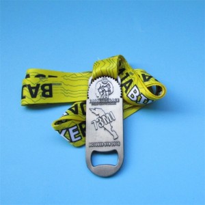 병 오프너가있는 맞춤형 메달 펜던트 금속 메달