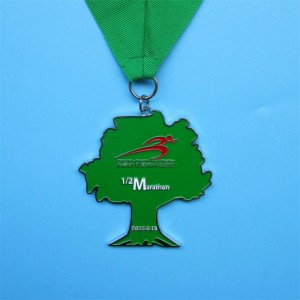 멋진 디자인 반투명 에나멜 모방 하드 에나멜 금속 도금 금 실버 구리 스포츠 메달