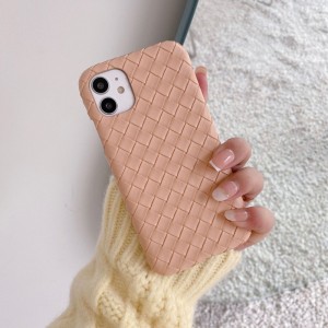 Apple, Samsung, Huawei, Oppo 및 기타 휴대폰에 적합한 보호 가죽 케이스. 순수한 손으로 짠 휴대 전화 케이스, 다양한 색상