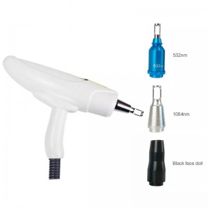 데스크탑 다기능 3 in1 Q 스위치 ND YAG 문신 레이저 제거 안료 제거 레이저 카본 껍질 제거, 카본 필, ND YAG 레이저, 타투 제거 레이저 기계 (3 파장 : 1320NM, 1064NM, 532NM)