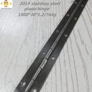 표준 크기의 긴 힌지 201#72‘’*1.2 스테인레스 스틸 피아노 힌지 연속 행 캐비닛 피아노 힌지
