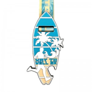 기념 메달 스포츠 메달과 달리기를위한 리본