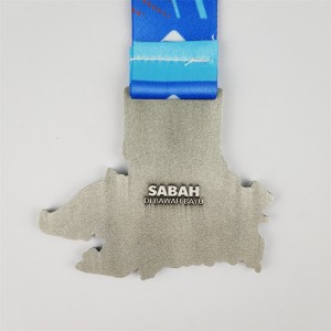 기념 메달 도시 기업 이벤트 어워드를위한 아연 합금 캐스팅지도