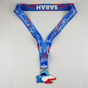 기념 메달 도시 기업 이벤트 어워드를위한 아연 합금 캐스팅지도