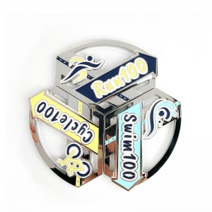 수상 메달 사용자 정의 골동품 메달 리빈 디자인 3D 트라이 애슬론 메달