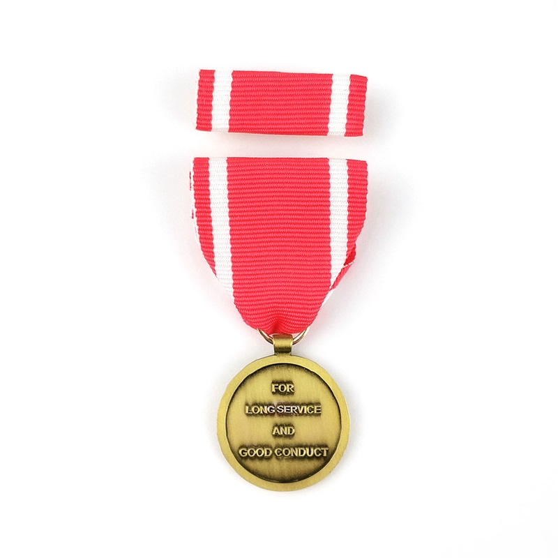 하드 에나멜 핀 메달리온 다이 캐스트 메탈 배지 3D 활동 메달 및상은 짧은 리본으로 메달을 명예