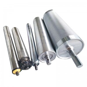 전기 롤러 내장 모터 AC 220V 380V DC 24V 48V 스테인레스 스틸 롤러 전원 고무 코팅 롤러