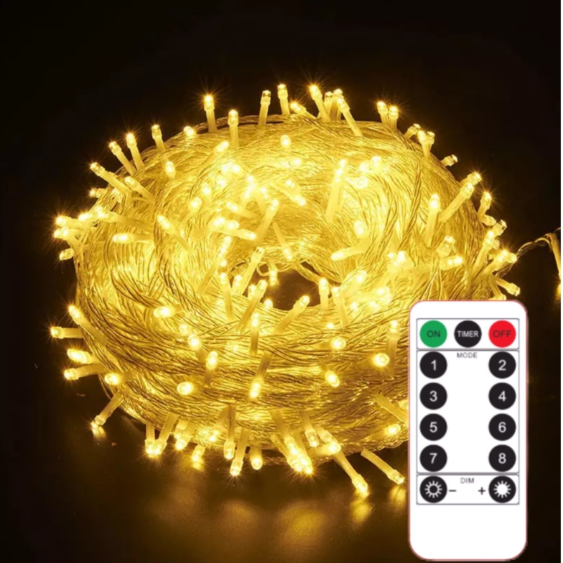 Led 크리스마스 조명 방수 야외 요정 조명 크리스마스 새해 결혼식 끈 조명 장식