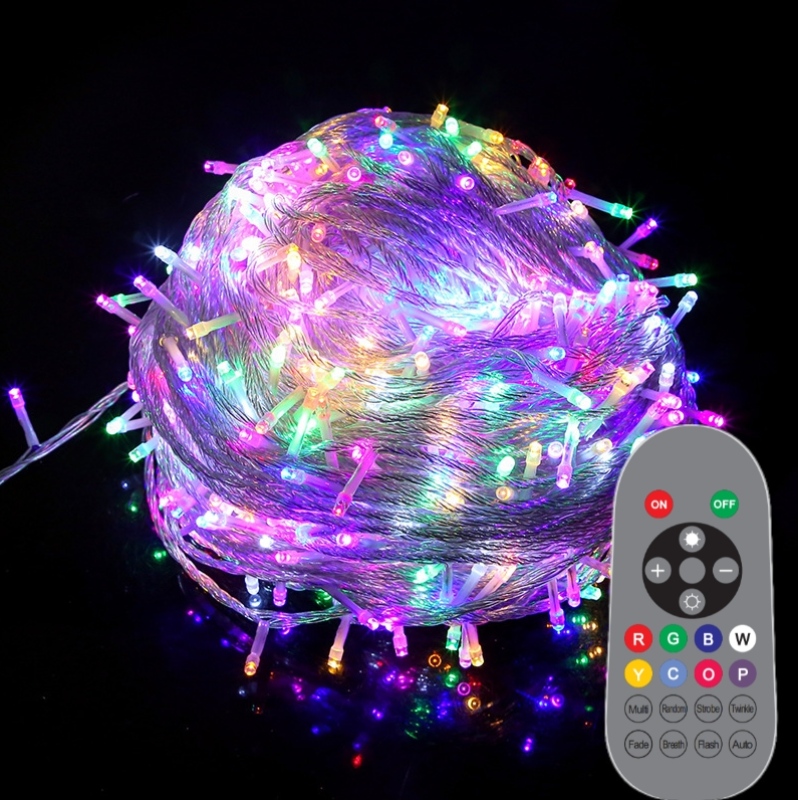 휴가 야외 화환 조명 크리스마스 조명 결혼식 파티 장식 LED RGB 요정 문자열 빛