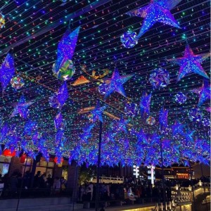 휴가 야외 화환 조명 크리스마스 조명 결혼식 파티 장식 LED RGB 요정 문자열 빛