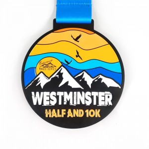 제조업체는 맞춤형 컬러 저렴한 상금 금속 달리기 메달을 만들었습니다