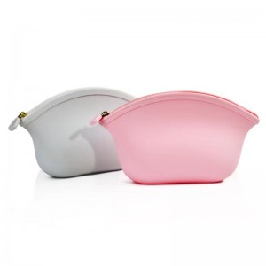 쇼핑 여행 파티 지퍼 휴대용 캔디 컬러 숙녀 실리콘 화장품 가방 핸드백