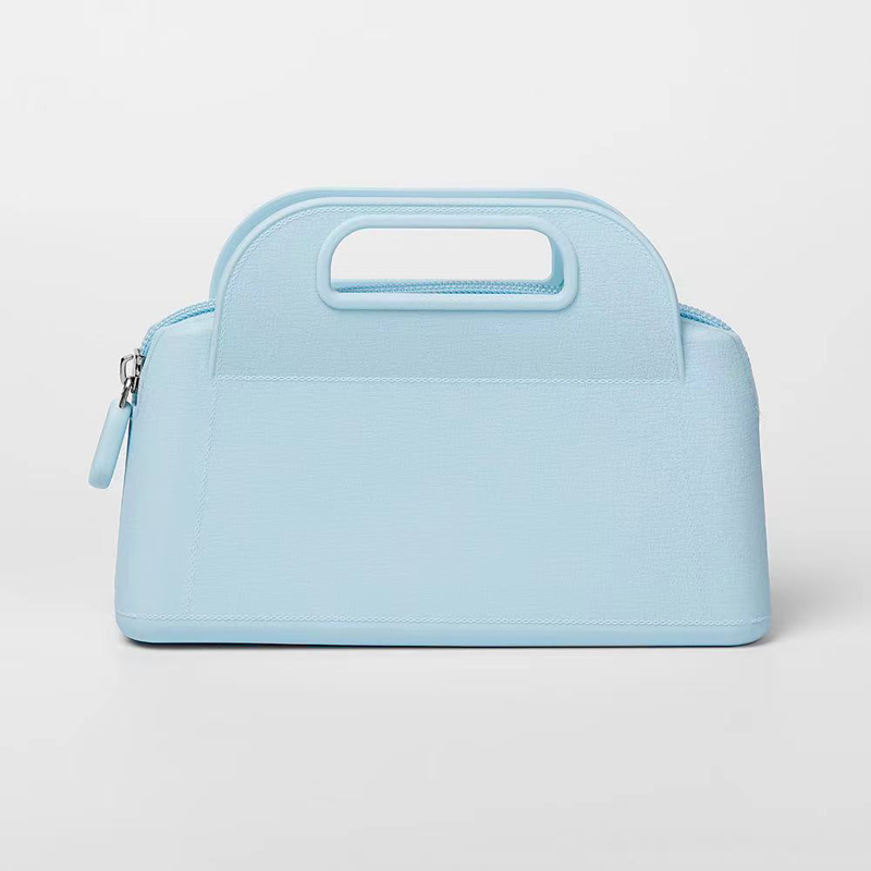 방수 실리콘 핸드백 맞춤형 패션 프로스트 컬러 실리콘 토트 가방 라벨 화장품 가방