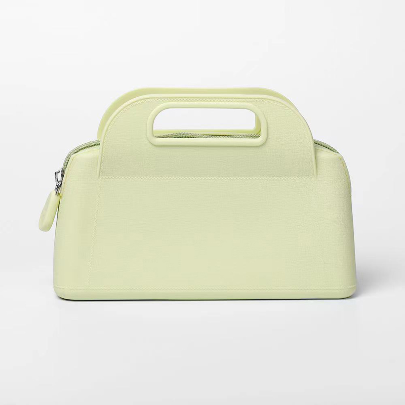 방수 실리콘 핸드백 맞춤형 패션 프로스트 컬러 실리콘 토트 가방 라벨 화장품 가방