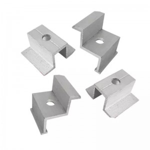 태양 전지판 광전지 모듈 브래킷 액세서리 측압 블록 아연 도금 중간 압력 블록