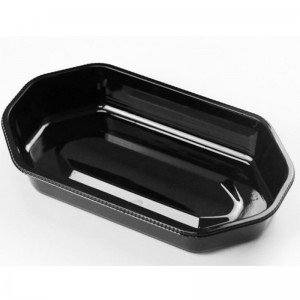 컬러 과일 트레이, 덮개 없음 225*120*40mm HGF-2313 투명/블랙