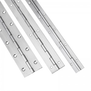 맞춤형 긴 힌지 201#304#두께 1.2mm 스테인레스 스틸 두꺼운 피아노 힌지 연속 행 캐비닛 피아노 힌지