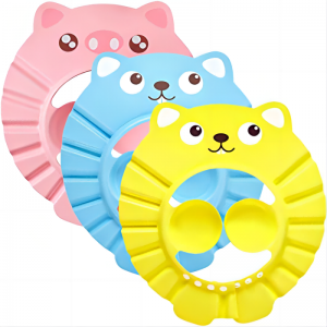 조정 가능한 부드러운 아기 목욕 샴푸 샤워 보호 모자 Eva Kids 귀 샤워 모자 베이비 샤워 모자를위한