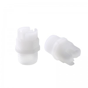 부식 저항성 워터 제트 청소 플라스틱 PP PVDF 플랫 팬 전체 콘 스프레이 노즐