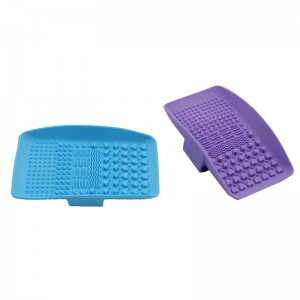 실리콘 메이크업 브러시 청소 매트, 메이크업 브러시 클리너, 휴대용 메이크업 브러시 클리너 패드, 화장품 브러시 세척 도구