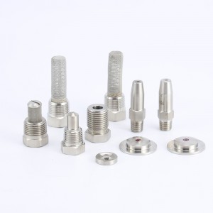 강력한 액체 기둥 스프레이 노즐 종이 기계 절단 가장자리 워터 제트 바늘 노즐