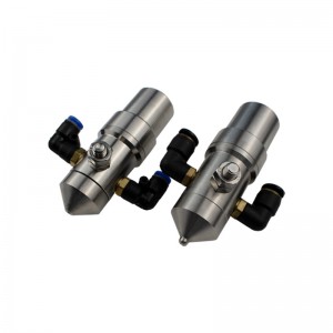 방지 방지 공기 분무 노즐 2 유체 스프레이 분무 노즐 스테인레스 스틸 골판지 골판지 가습 노즐