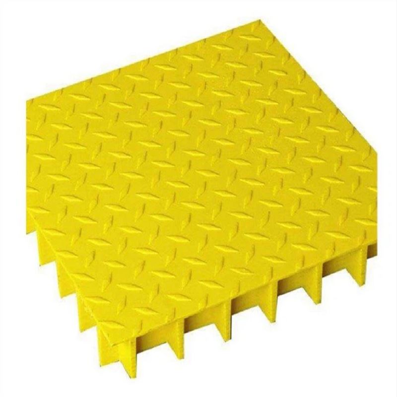 Fiberglass Composite FRP/GRP 커버 플레이트 파트 패턴이있는 Gratings