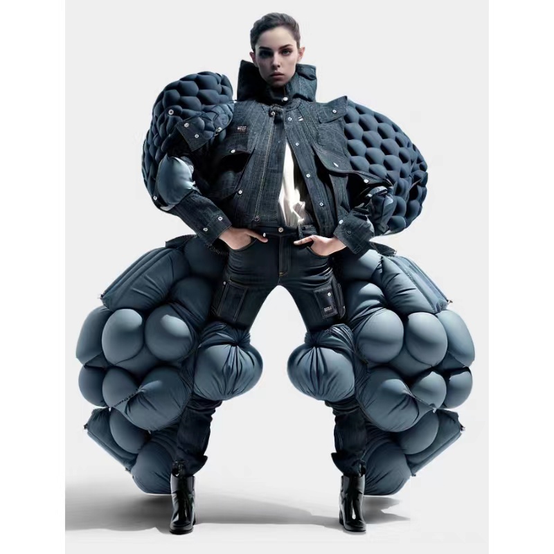 g-star raw/readread-to-wear/ai 인공 지능 디자인/denim collection/exaggerated silhouettes