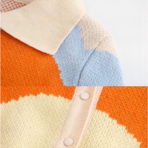 커스텀 OEM 로고 스웨터 여성 Jacquard Knitwear Ladies Jumper