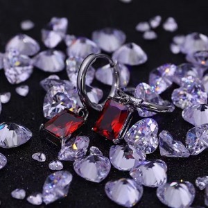 스퀘어 패션 고급 지르코니아 귀걸이