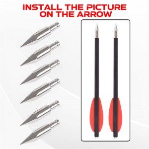 ID4.2mm 화살표 볼트 용 엘롱 어로우 151061 65 그레인 화살촉