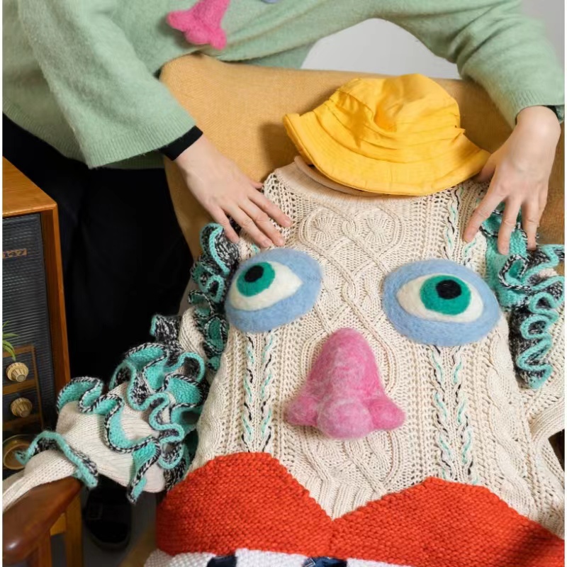 환경 친화적이고 지속 가능한/knitted 구조/hand decorated