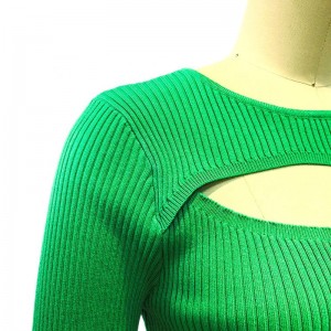 캐주얼 대형 단색 승무원 목 섹시 스웨터 드레스 여성 의류 여자 풀버 긴 소매 니트 탑 여자 스웨터