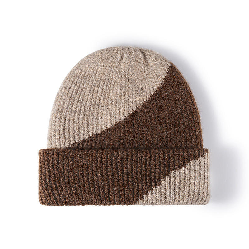 겨울 야외 단순한 차가운 여성 따뜻한 컬러 울 니트 모자 패션 모자