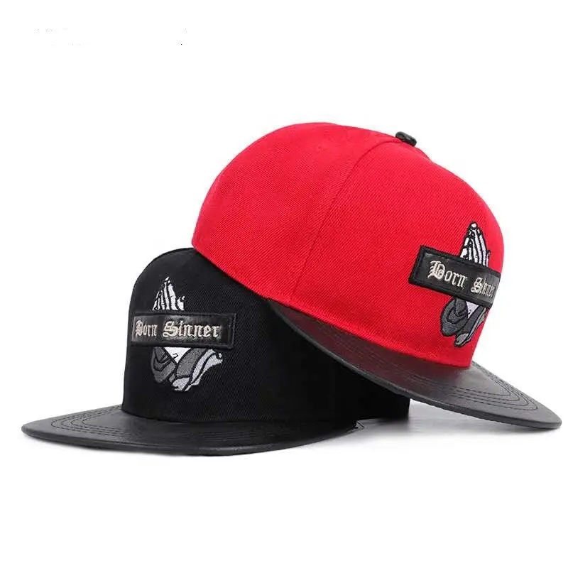 뜨거운 인기있는 힙합 권투 야구 모자 플래트 브림 모자