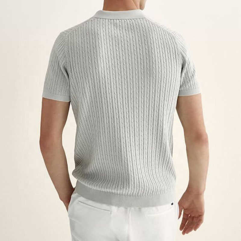 커스텀 슈퍼 페인 디자이너 여름 짧은 슬리브 니트 풀오버 면화 남자의 스웨터